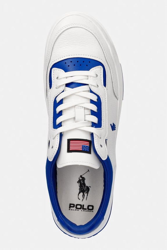 Polo Ralph Lauren Kenmare sneakers bărbătești din piele alb 809P07528002.100
