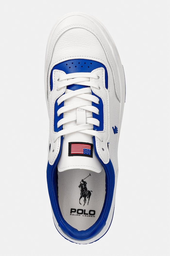 Polo Ralph Lauren Kenmare sneakers bărbătești din piele alb 809P07528002.100