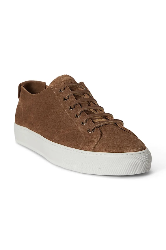 Polo Ralph Lauren Jr Lux Decon tenisky pánske kožené 809P07624001.200 hnedá SS26