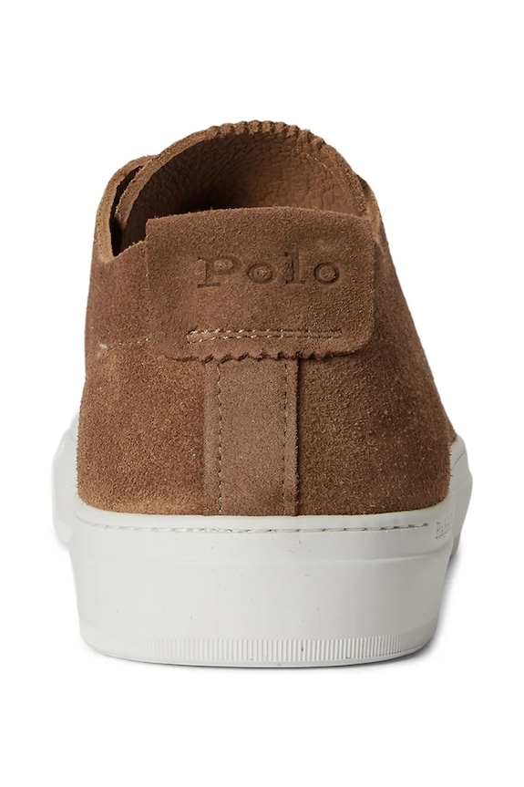 Polo Ralph Lauren Jr Lux Decon tenisky pánske kožené hnedá 809P07624001.200