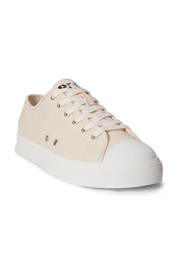 Polo Ralph Lauren Ayers Low tenisky pánske bavlnené 809P07627001.101 béžová SS26