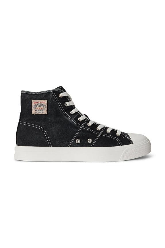 Polo Ralph Lauren Ayers Mid teniși înalți pentru bărbați, din nubuc negru 809P07628003.001