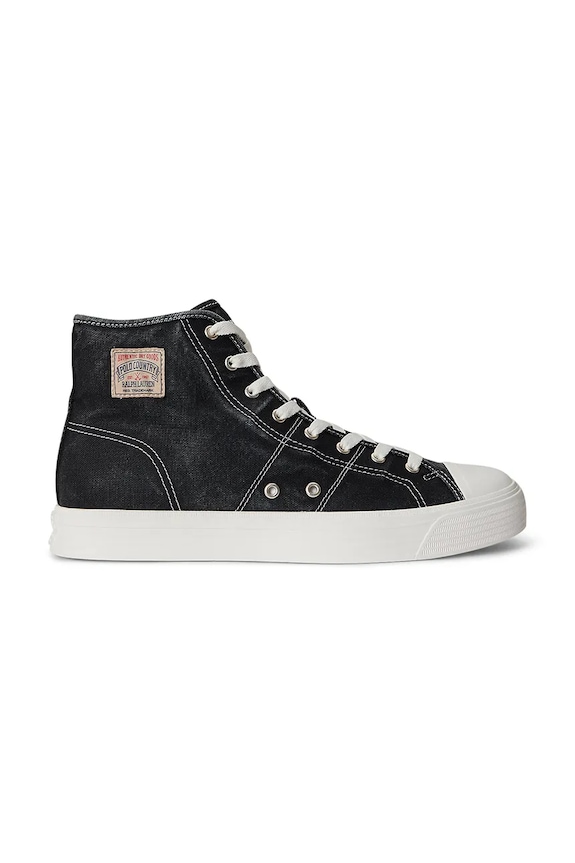 Polo Ralph Lauren Ayers Mid teniși înalți pentru bărbați, din nubuc negru 809P07628003.001