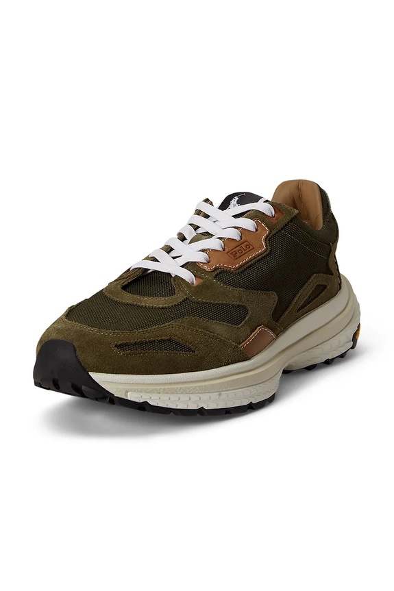 Polo Ralph Lauren Mdrn Trn 200 sneakers pentru bărbați, din piele 809P07911003.300 verde SS26