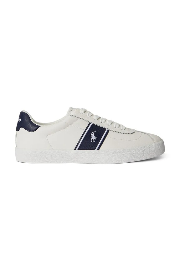 Polo Ralph Lauren sneakers din piele pentru bărbați Court Vlc Pp alb 816P07630003.100