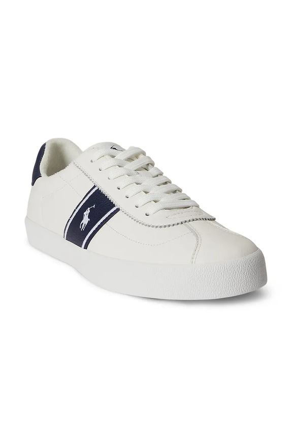 Polo Ralph Lauren sneakers din piele pentru bărbați Court Vlc Pp 816P07630003.100 alb SS26