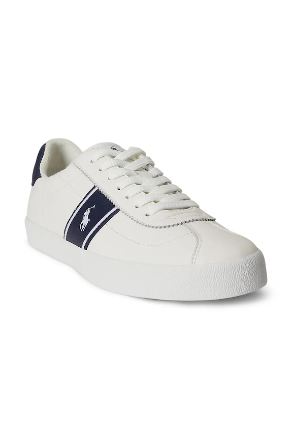 Polo Ralph Lauren sneakers din piele pentru bărbați Court Vlc Pp 816P07630003.100 alb SS26