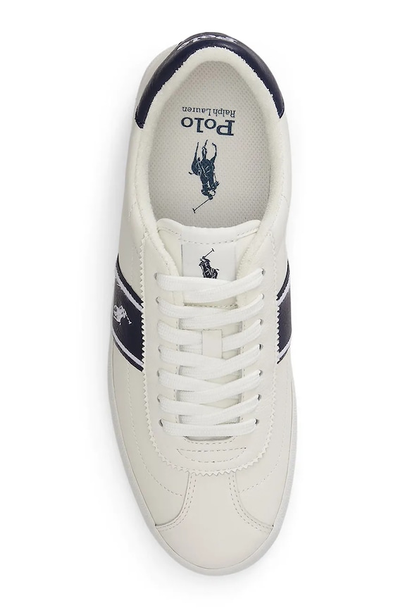 Polo Ralph Lauren sneakers din piele pentru bărbați Court Vlc Pp alb 816P07630003.100
