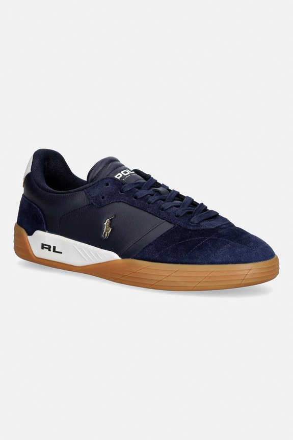 Polo Ralph Lauren Broome tenisky pánske kožené tmavomodrá 809P07526003.400