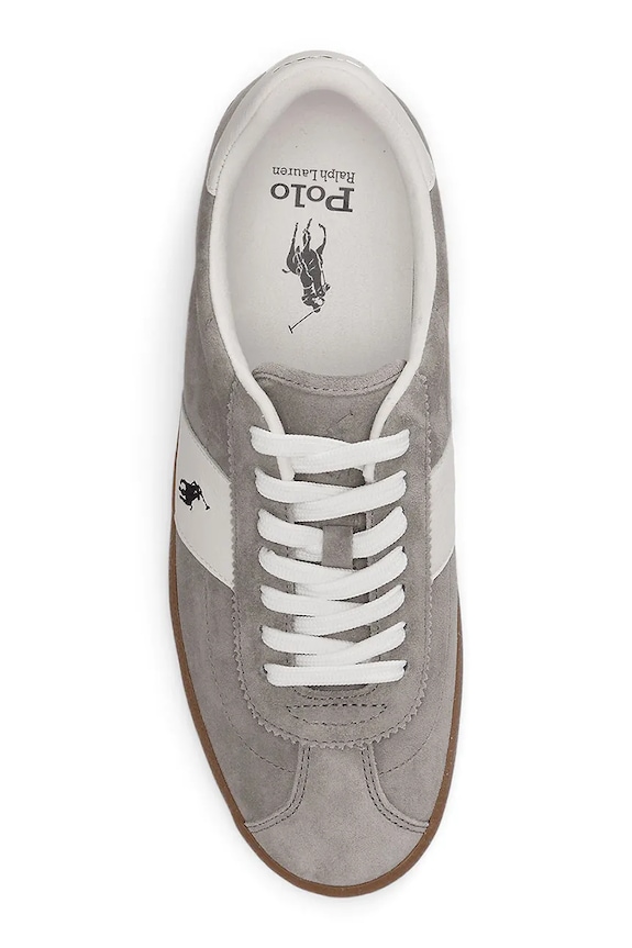 Încălțăminte Polo Ralph Lauren Court Vlc Pp sneakers pentru bărbați, din piele 816P07629003.020 gri
