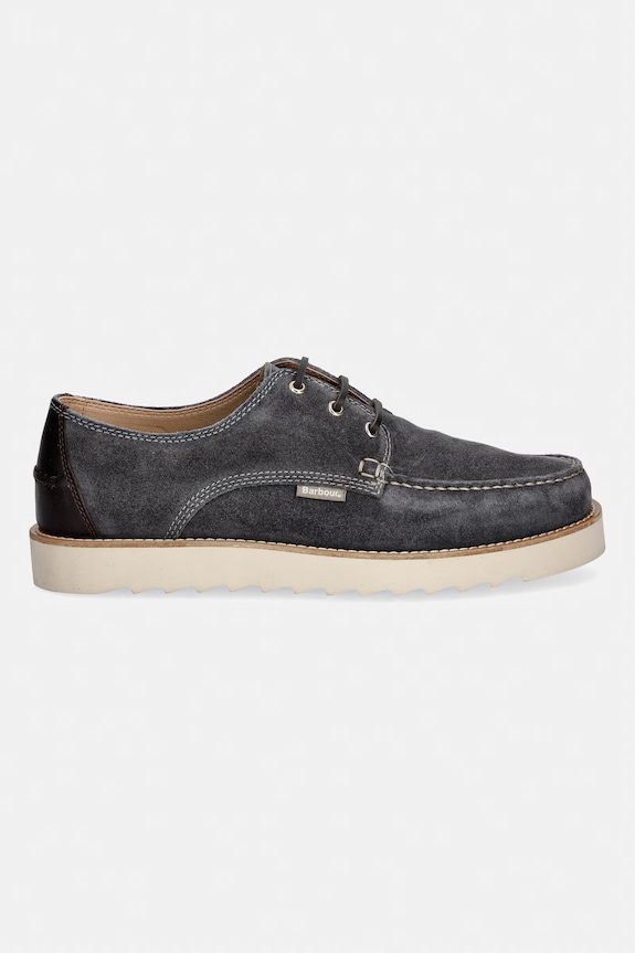 Pánske semišové poltopánky Barbour Aydon MFO0823GY19 sivá SS26