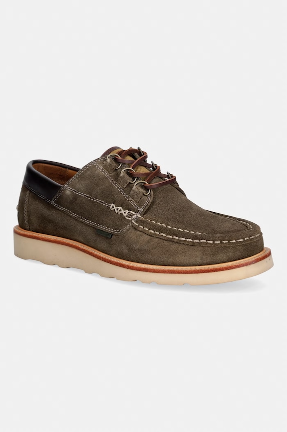 Barbour Murtun półbuty męskie zamszowe zielony MFO0833OL72