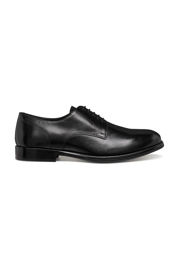 Kožne cipele Geox U BARBERIGO zrnata koža crna U56MBC00043C9997