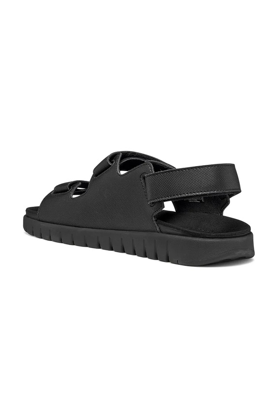 Kožené sandále Geox U FLEXTRIDE S čierna U652JA0009BC9999