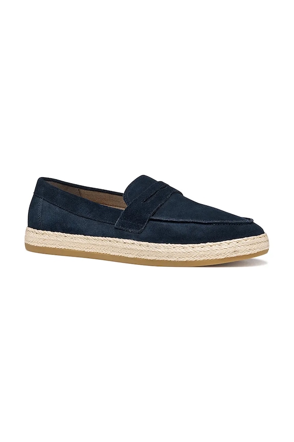 Mokasinke od brušene kože Geox U PANTELLERIA U65DWD00022C4002 mornarsko plava SS26