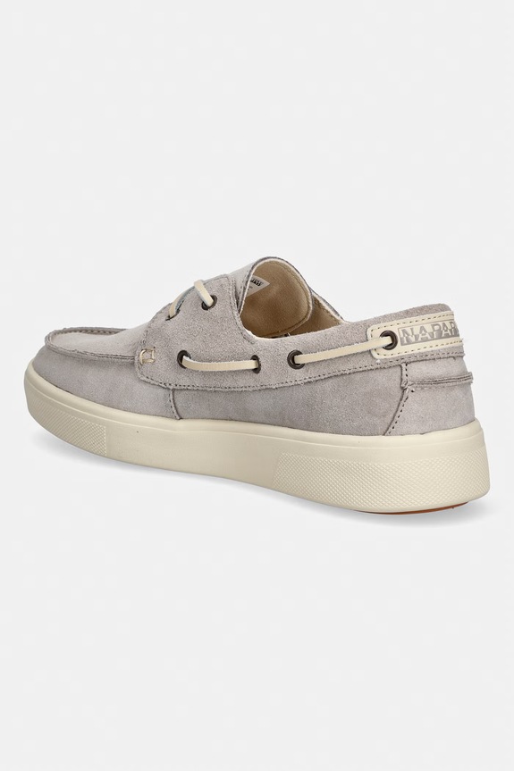 Încălțăminte Napapijri mocasini pentru bărbați, din piele întoarsă BARK NP0A8BNX.NE1 gri