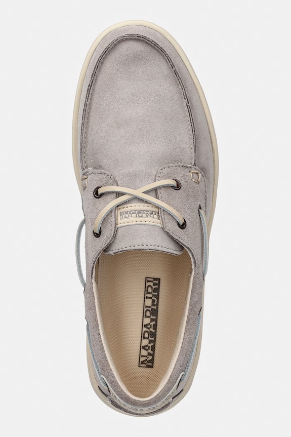 Napapijri mocasini pentru bărbați, din piele întoarsă BARK gri NP0A8BNX.NE1