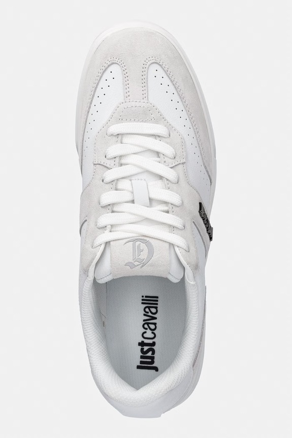 Just Cavalli sneakersy męskie skórzane biały 80QA3SB2ZPC12003