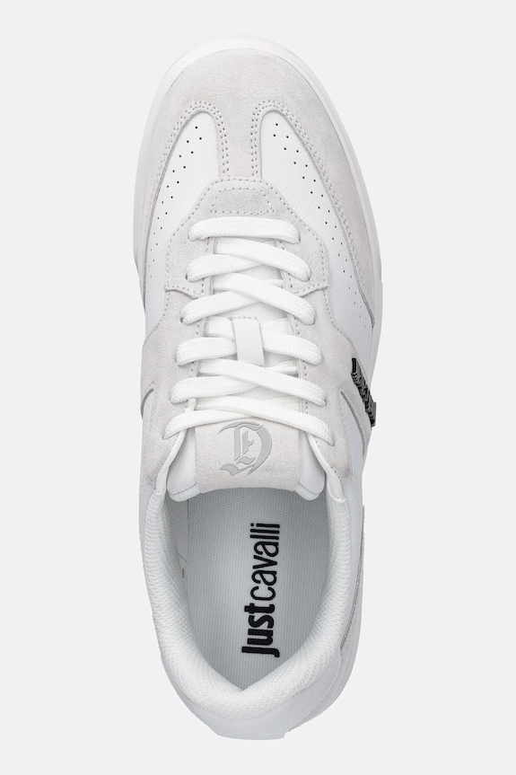 Just Cavalli sneakersy męskie skórzane biały 80QA3SB2ZPC12003