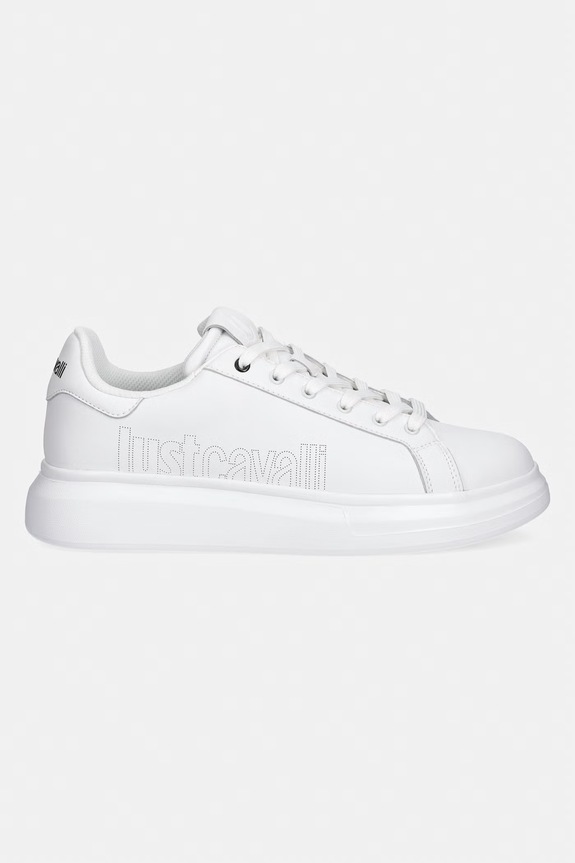 Δερμάτινα sneakers Just Cavalli 80QA3SBAZPC16003 λευκό SS26