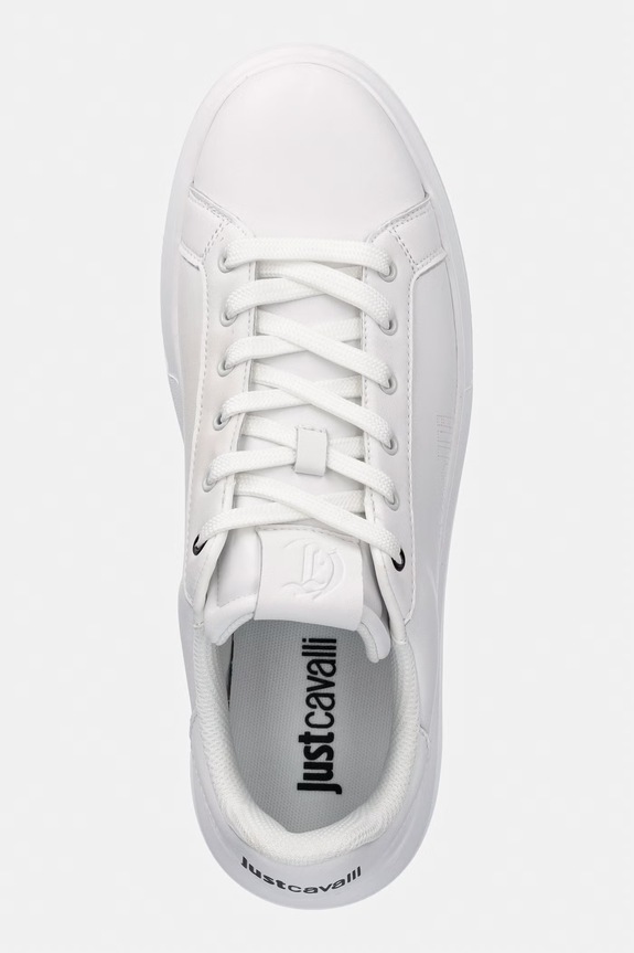 Δερμάτινα sneakers Just Cavalli λευκό 80QA3SBAZPC16003
