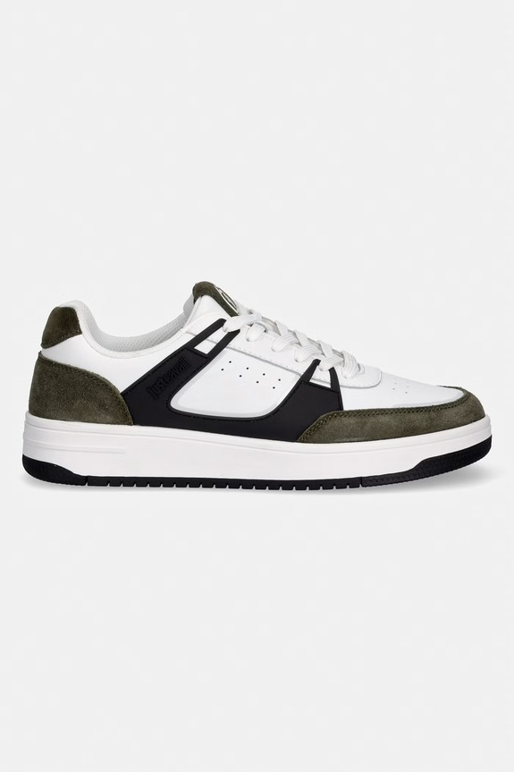 Just Cavalli tenisky pánske kožené 80QA3SM2ZPC24OL7 biela SS26