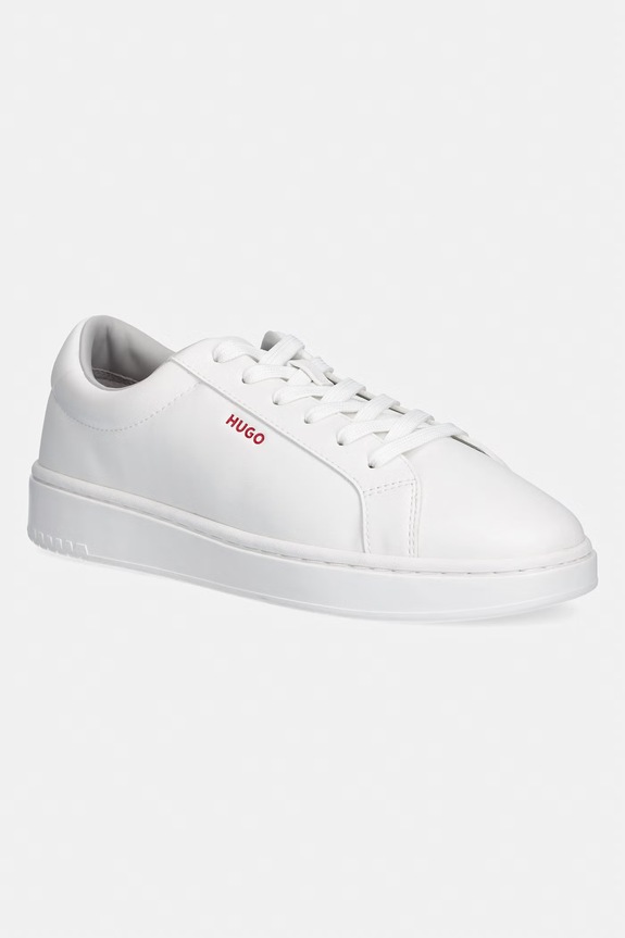 HUGO sneakersy Neston imitacja skóry licowej biały 50563566.100