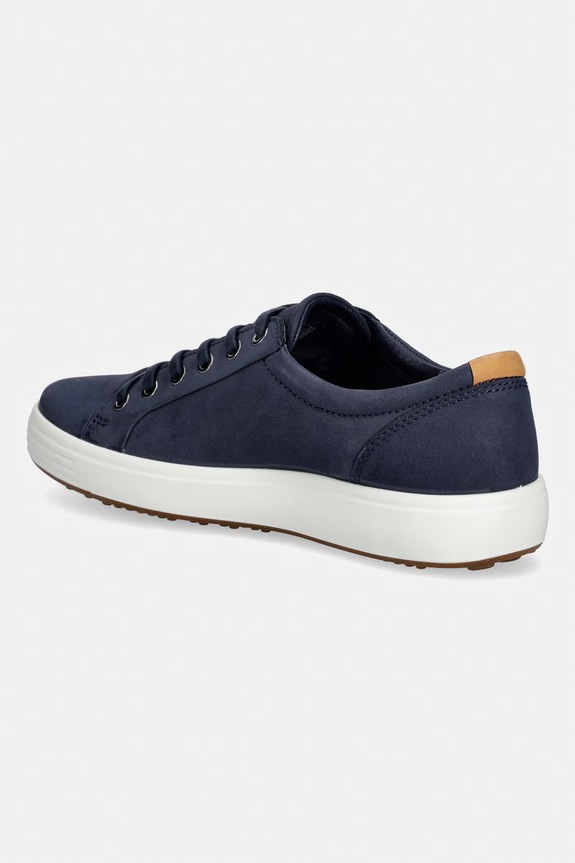 Obuwie Ecco tenisówki nubukowe Soft 7 M 430004.59140 granatowy
