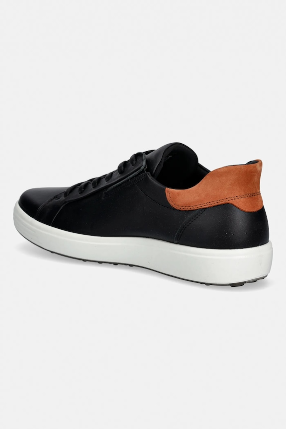 Obuwie Ecco sneakersy skórzane Soft 7 M 470824.51866 czarny
