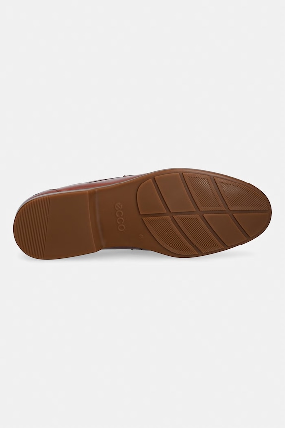 Ecco loafersy męskie skórzane Metropole Verona 552264.01053 brązowy
