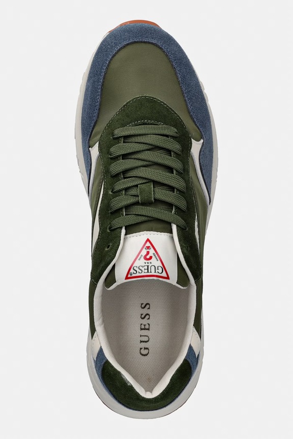 Guess ARIA sneakersy męskie zielony FMJRIA.ELE12.GREBU