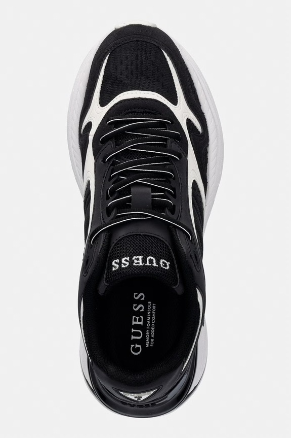 Guess SQUAN sneakers pentru bărbați negru FMJSQU.ELE12.BLACK