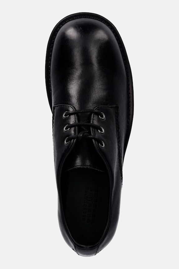 MM6 Maison Margiela scarpe in pelle nero SH1WQ0007.P7431.T8013