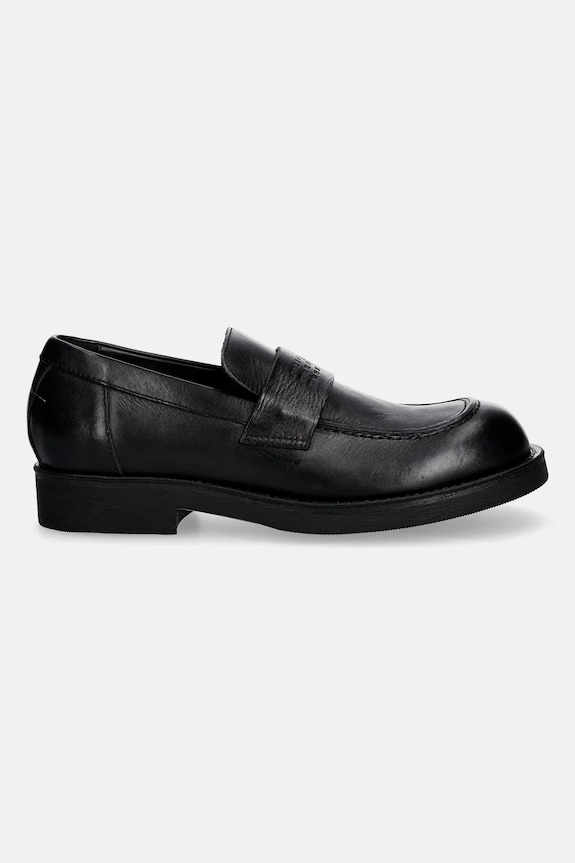 MM6 Maison Margiela mokasyny skórzane SH1WR0006.P7431.T8013 czarny SS26