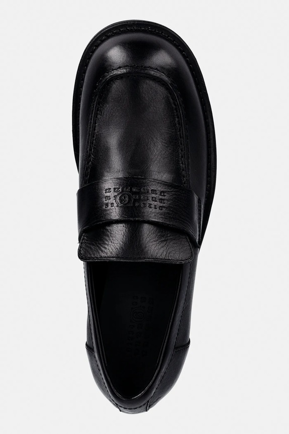 MM6 Maison Margiela mokasyny skórzane czarny SH1WR0006.P7431.T8013