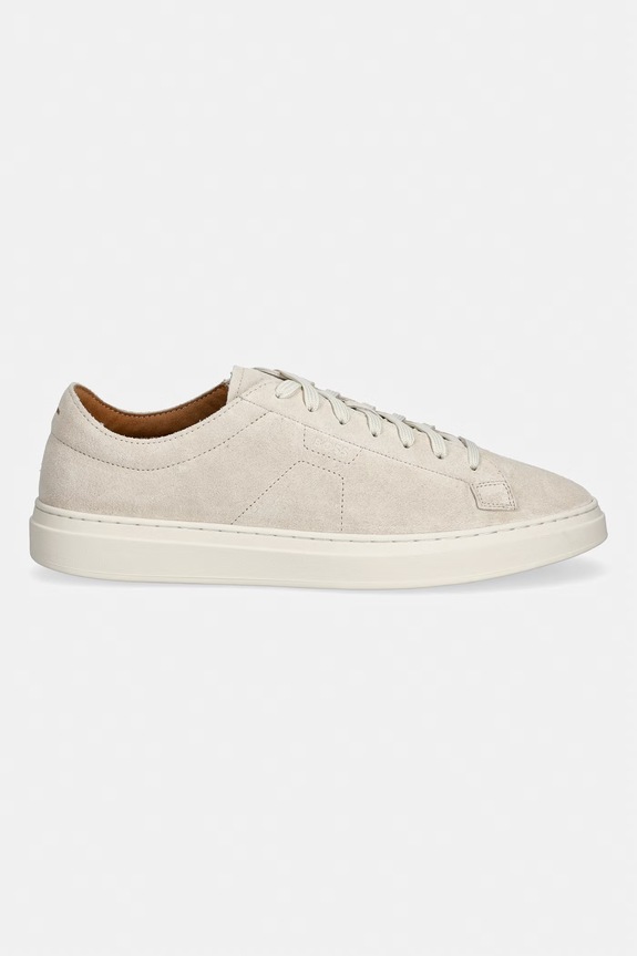 Велурени маратонки BOSS Kieran 50563162.135 бежов SS26