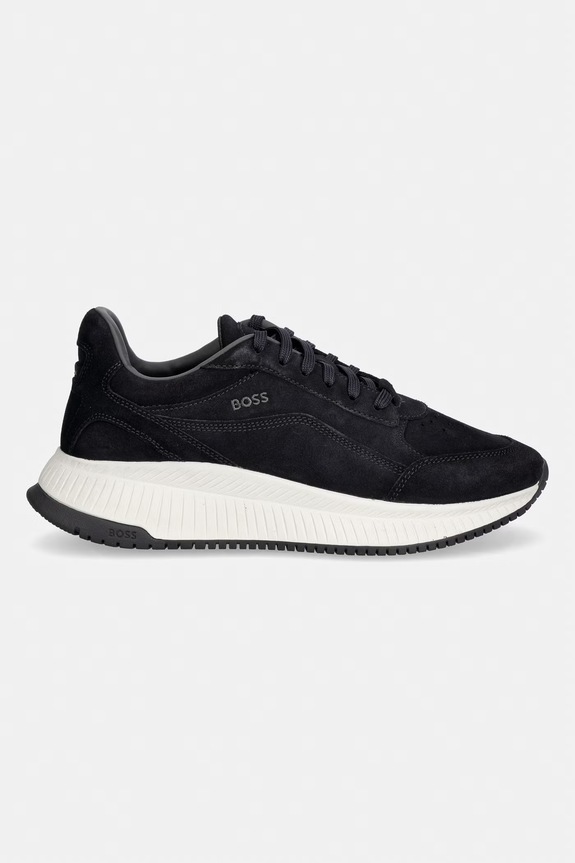 BOSS TTNM EVO férfi velúr sportcipő 50563920.401 sötétkék SS26