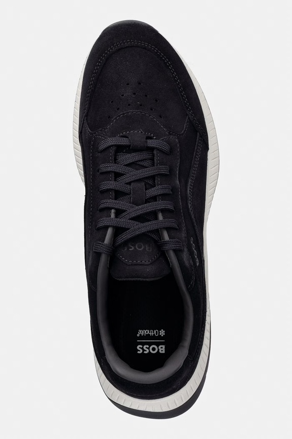 BOSS TTNM EVO férfi velúr sportcipő sötétkék 50563920.401