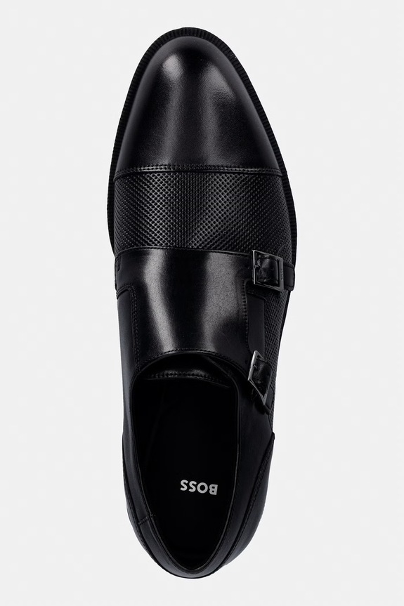 Кожаные туфли BOSS Tayil чёрный 50563122.001
