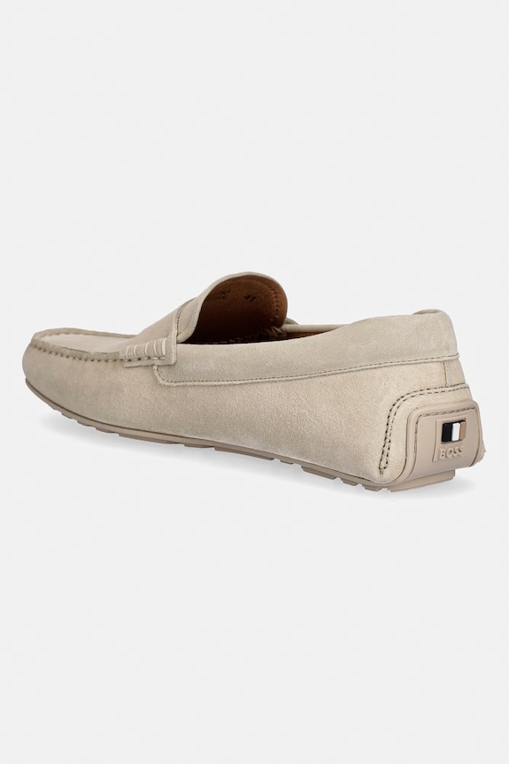 Încălțăminte BOSS mocasini din piele întoarsă Noel 50541750.135 bej