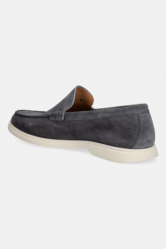Obuwie BOSS loafersy męskie zamszowe Sienne 50543083.021 szary