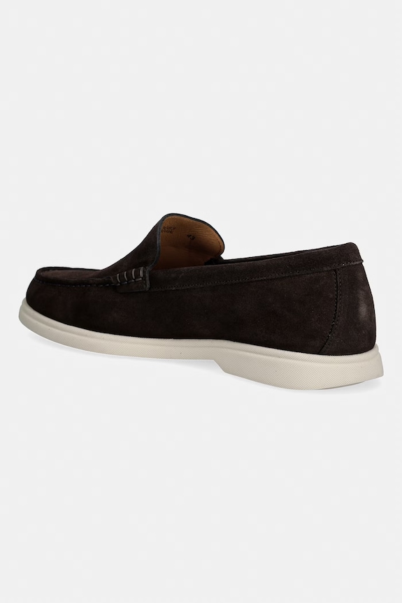 Obuwie BOSS loafersy męskie zamszowe Sienne 50543083.202 brązowy