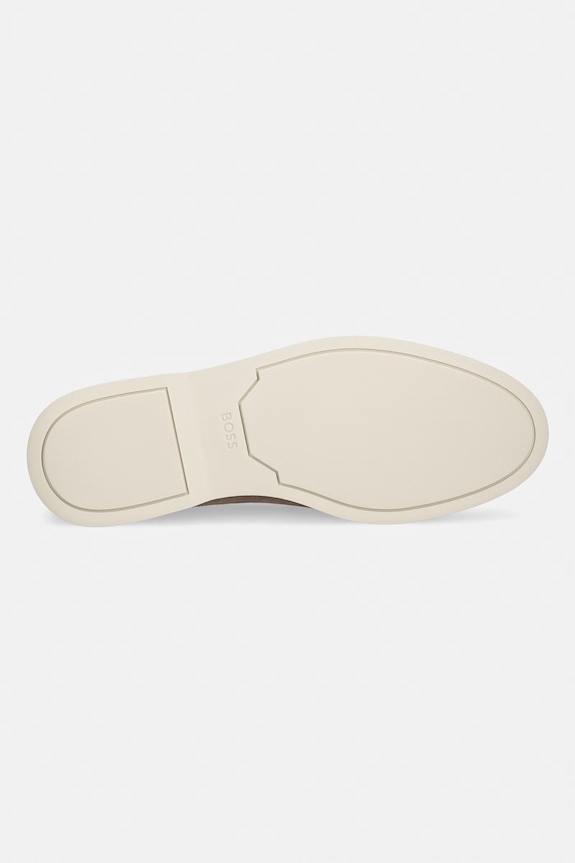 BOSS loafersy męskie zamszowe Sienne 50543083.262 beżowy