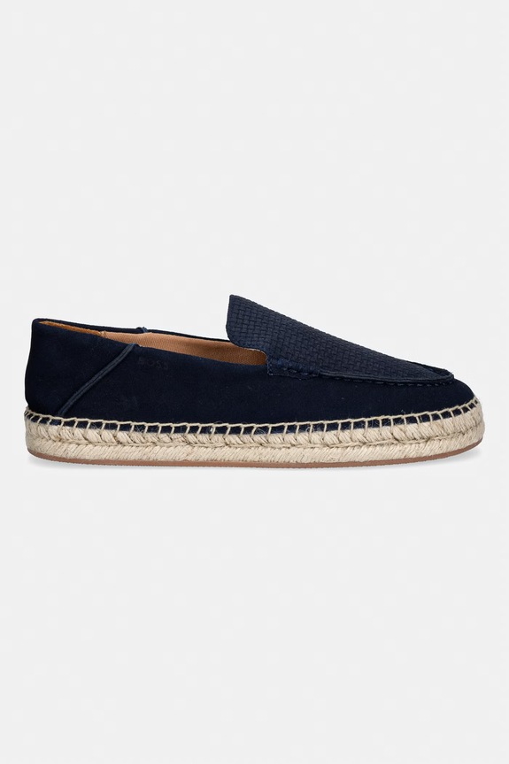 BOSS espadrile za muškarce nubuk Madeira 50563149.401 mornarsko plava SS26