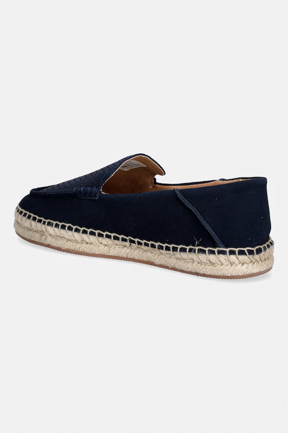 Obuća BOSS espadrile za muškarce nubuk Madeira 50563149.401 mornarsko plava