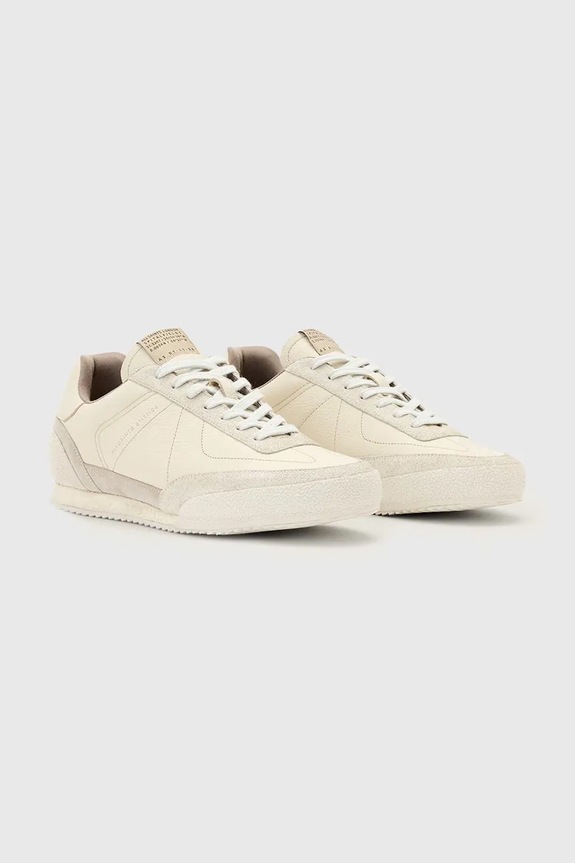 AllSaints Harri Low Top sneakersy męskie skórzane M038FE biały SS26