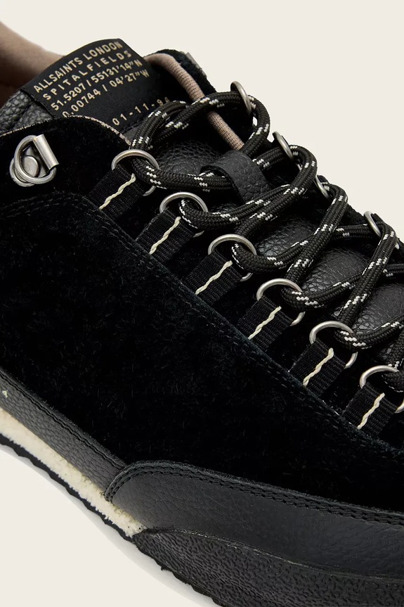 AllSaints Harri Od Low Top sneakers γυναικεία δερμάτινα μαύρο M006FE
