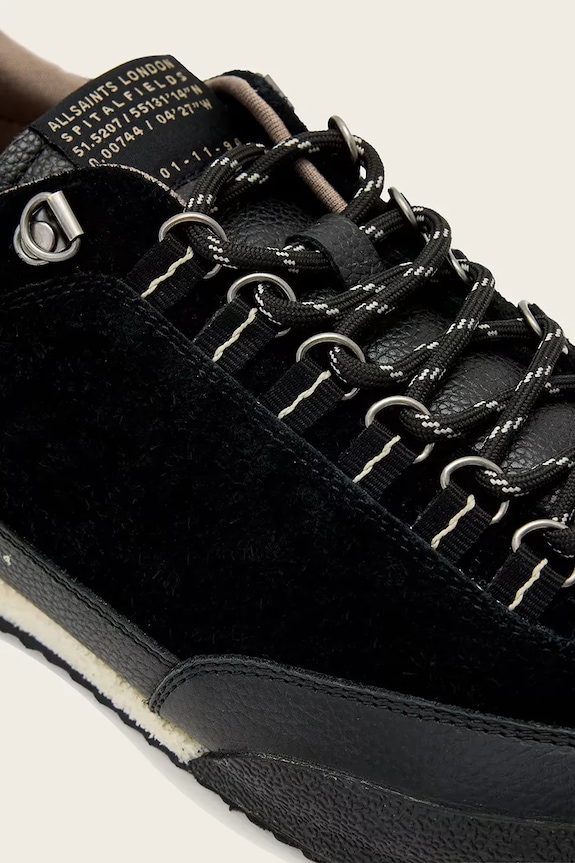 AllSaints Harri Od Low Top sneakers γυναικεία δερμάτινα μαύρο M006FE