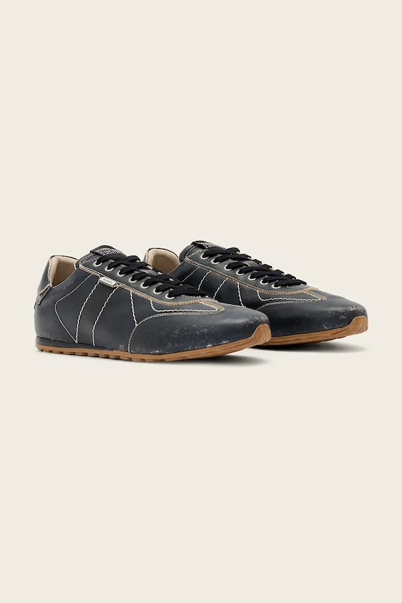 AllSaints Liam Low Top tenisky pánske kožené M043FE čierna SS26