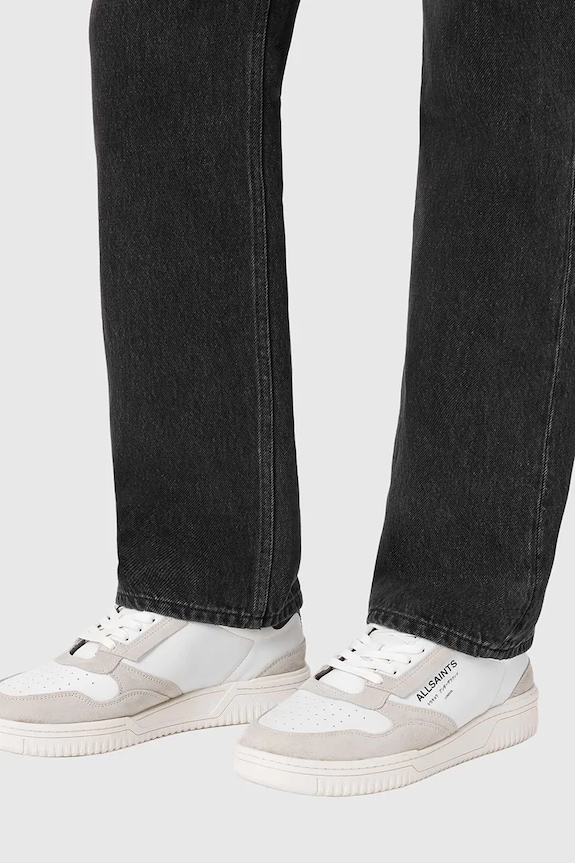 Кожени маратонки AllSaints Regan Low Top M037FE.WHT